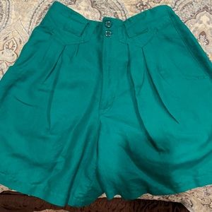 Green Dressy Shorts
